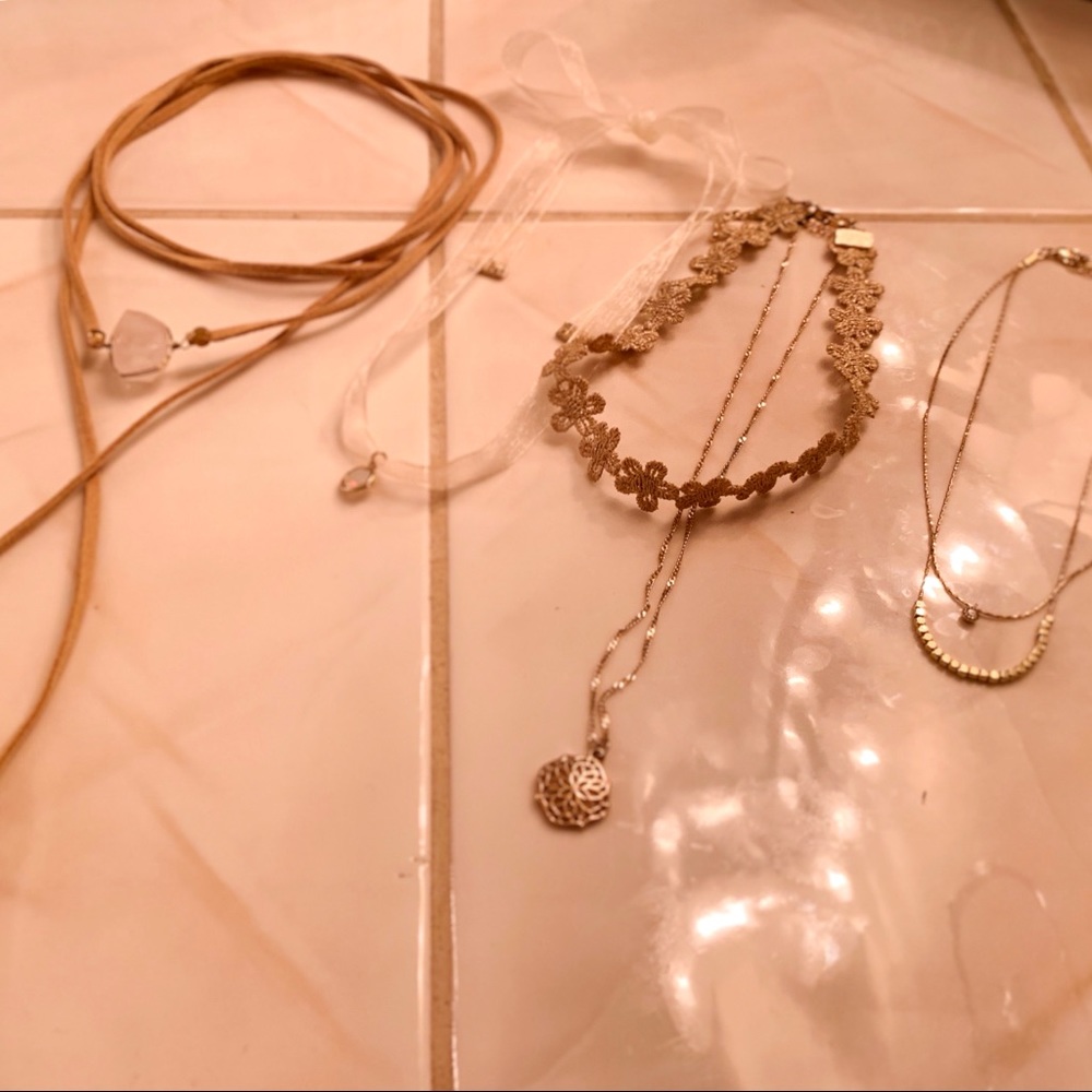 Four Choker Necklaces
